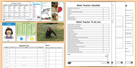 Year 1 Week 1 Relief Teaching Resource Pack