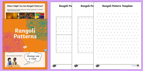 Diwali Rangoli Pattern Design Template