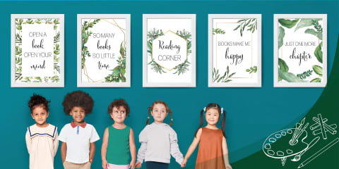 Reading Corner Pastel Posters Pack