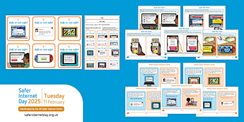 Safer Internet Day 2025: Online Scam Scenario Cards KS1