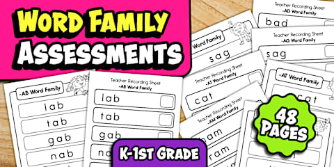 Kindergarten Vowel Variant Phonics Assessment