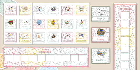 Speckled Pastel Themed Word of the Week Display Poster