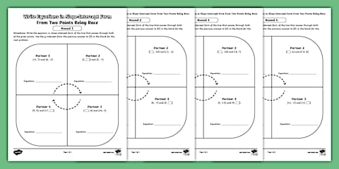 Eighth Grade Graphing Linear Equations in Slope-Intercept Form Exit Ticket