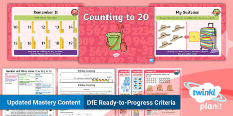 PlanIt Maths Year 1 Number and Place Value within 50 Lesson Pack 38 ...