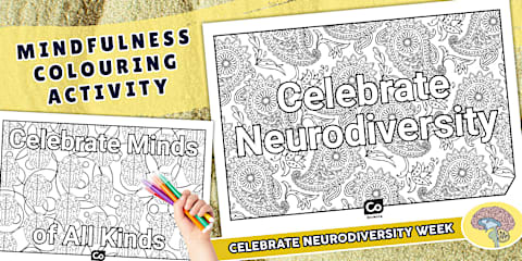 Celebrate Neurodiversity Mindfulness Coloring Pages