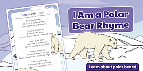 Five Little Polar Bears Rhyme