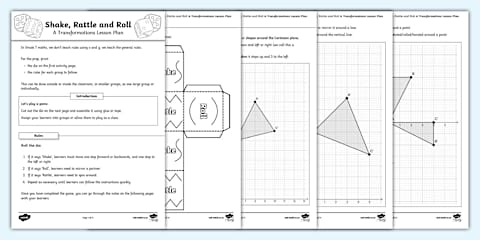 What are Transformations - Notes and Activity Sheet