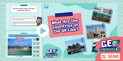 Geo Wonderers KS1 The UK Features of The UK Sorting Activity Lesson 5
