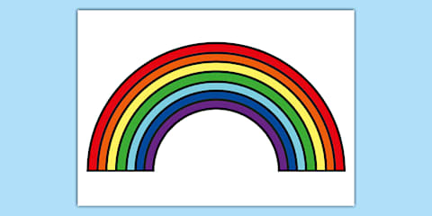 Blank Rainbow Template