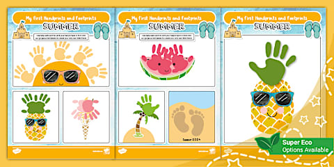 Have a Crabulous Summer Handprint Activity Poster