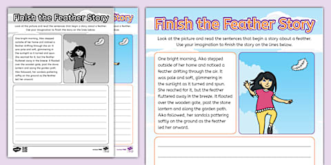Finish the Submarine Story Writing Template