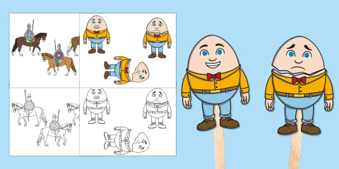 Humpty Dumpty Nursery Rhyme Picture Flashcards