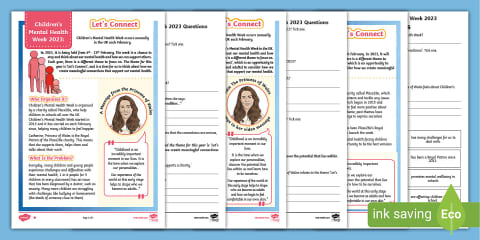 LKS2 Social Media and Mental Health Reading Comprehension
