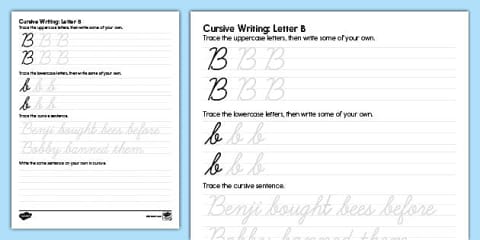 Cursive Letter Writing: Letter W Worksheet