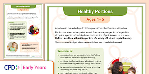 The Importance of Nutrition in the Early Years (Poster)