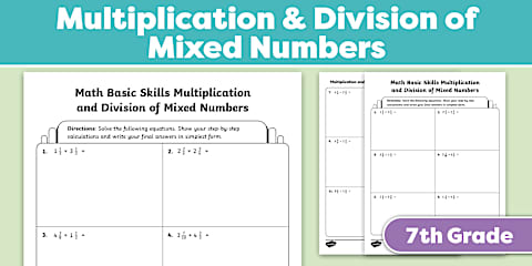 Seventh Grade Back to School Figure Me Out Math Worksheet