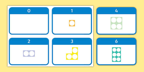 Numbers With Number Shapes 0-50 Display
