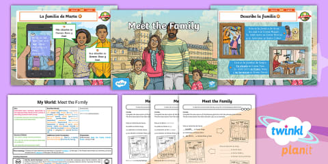 Esta es mi familia Spanish Worksheet