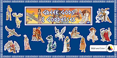 Ancient Greek Gods Research and Create Trading Cards Project for 6th ...