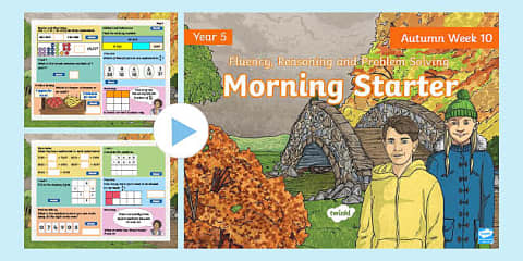Year 5 Maths Autumn Morning Starter PowerPoint 9