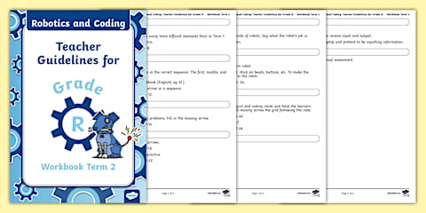 Grade R- Robotics and Coding - Term 3 - Workbook - (CAPS Aligned)