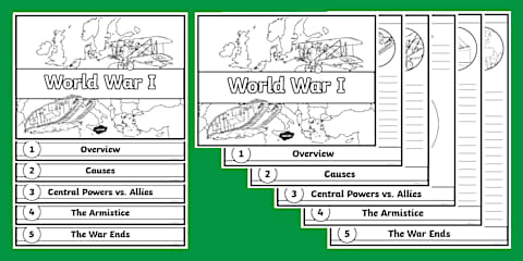World War I Map Worksheet