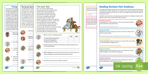 Year 6 Reading Revision Activity Mat Pack 1