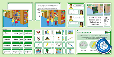 CCVC Words No-Tech Lesson Pack - Level 4 Week 2 Lesson 1