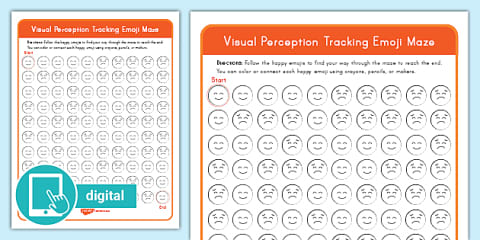 Visual Tracking Exercises - Letters