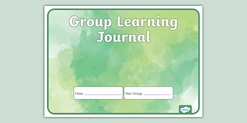 Colourful Botanical Themed Learning Journal Book Cover
