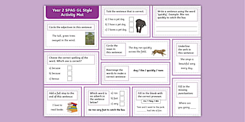 Sparks in the Sky Expanded Noun Phrases Differentiated Worksheets