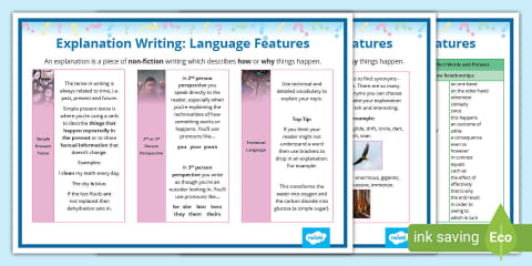 Phase 2 Writing to Inform Explanations Lesson 2: Exploring Explanation ...