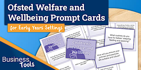 Ofsted Questions Prompt Cards Pack for Early Years Settings