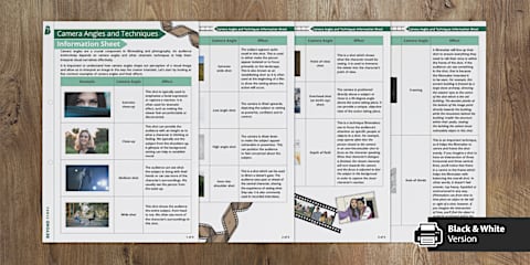 Camera Angles and Techniques PowerPoint