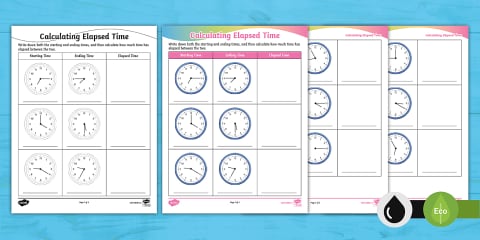 Train Theme Ruler Calculating Elapsed Time With Timelines Activity