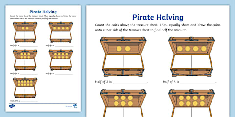 Differentiated Halving to 20 Ladybird Worksheets