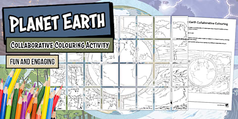 World Regions and Physical Geography Collaborative Art Pack for 3rd-5th ...