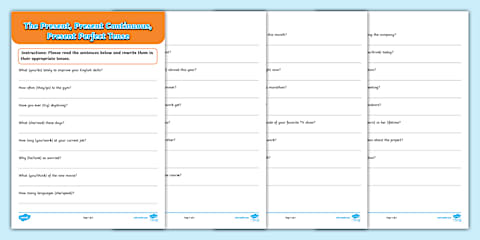 ESL Present Simple and Present Continuous Cards [Teens, A1]