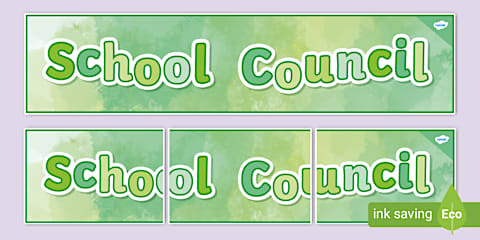 School Council Display Lettering