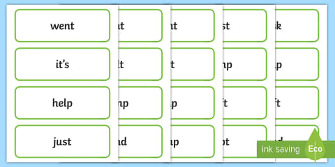 Middle East Phase 5 Real o-e Split Digraph Words Matching Cards