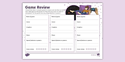 Gaming through the Decades Fact File Template