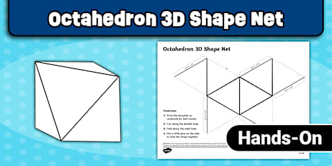 Octagon Shape Net Net Of An Octahedron