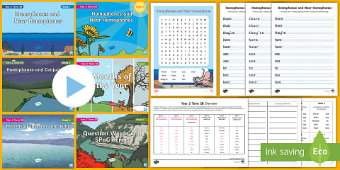 Year 2 Term 3A Bumper Spelling Pack