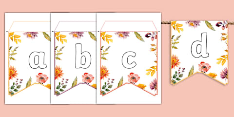 Wildflower Botanical Lettering Pack