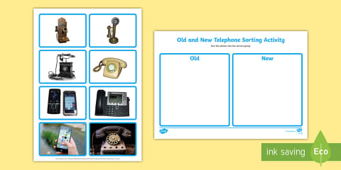 Timeline of Phones Sequencing Worksheet