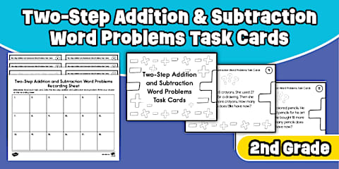Second Grade Word Problem Mats
