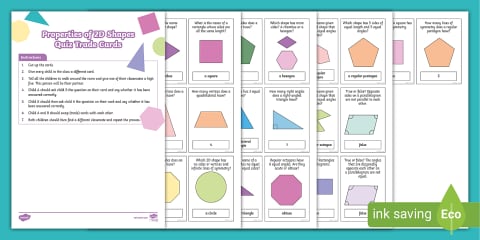Year 4 Geometry: Properties of Shape Loop Cards