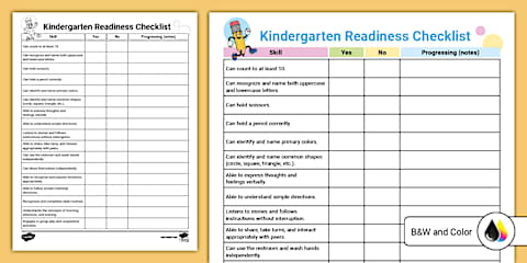 Getting Ready for School Checklist