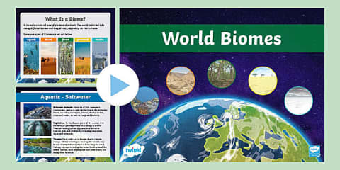 The Six Major World Biomes PowerPoint & Google Slides for 6th-8th Grade