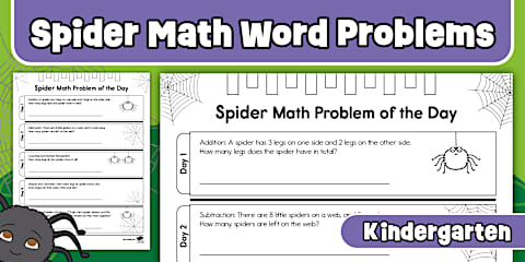 Kindergarten Pumpkin Math Problem of the Day | Five Days of Word Problems
